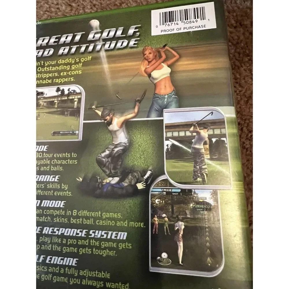 Outlaw Golf (Microsoft Xbox, 2002) W/ manual